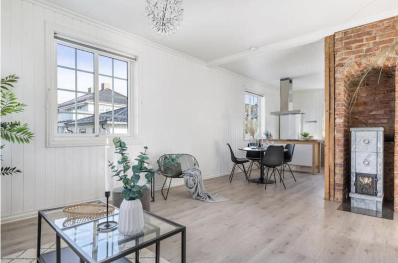 Lys Og Sentral Leilighet Med Terrasse Og Hage Lejlighed Lillehammer Eksteriør billede